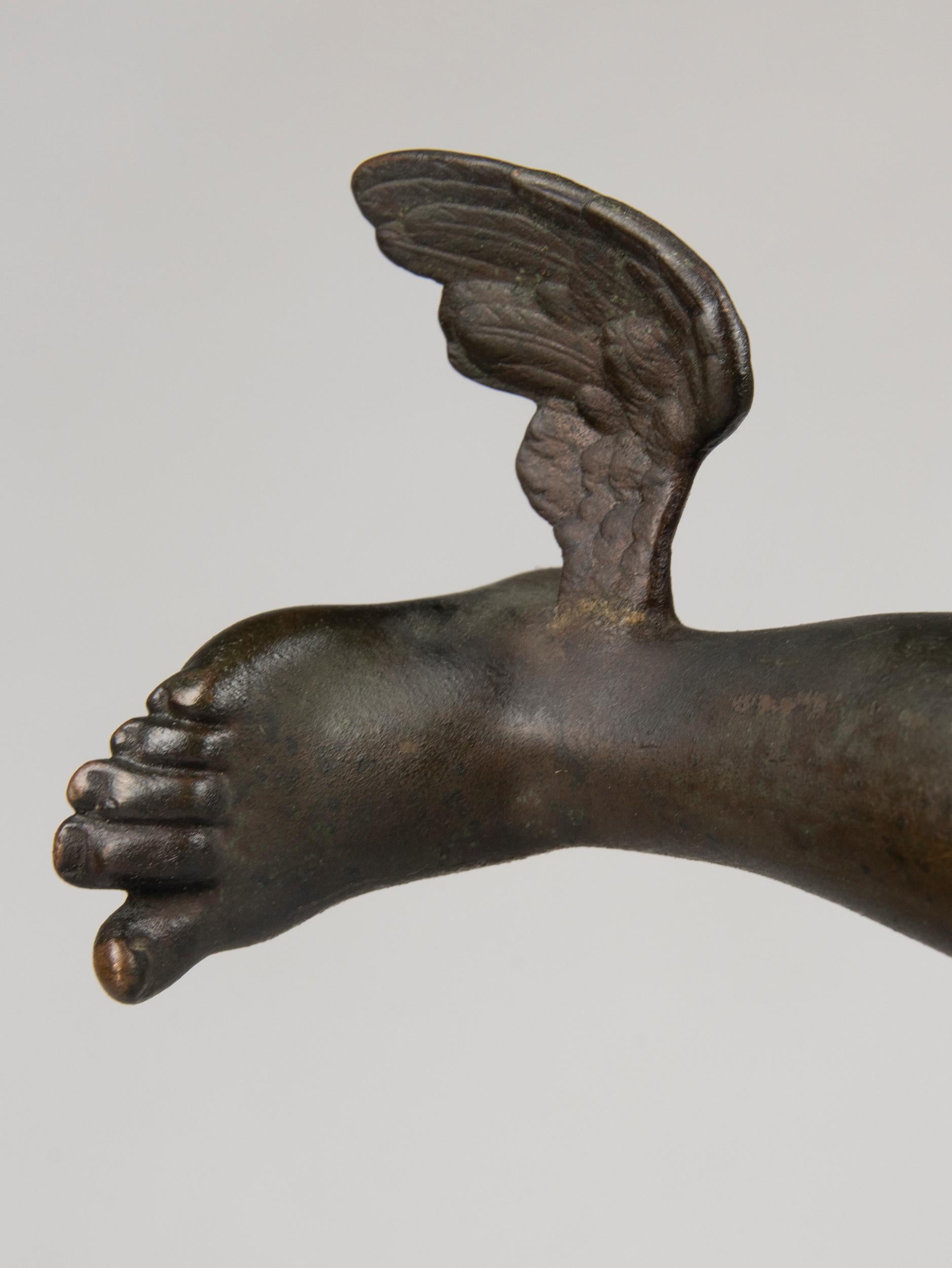 Français Statue de Mercure en bronze du 19ème siècle / Hermès par Ferdinand Barbedienne