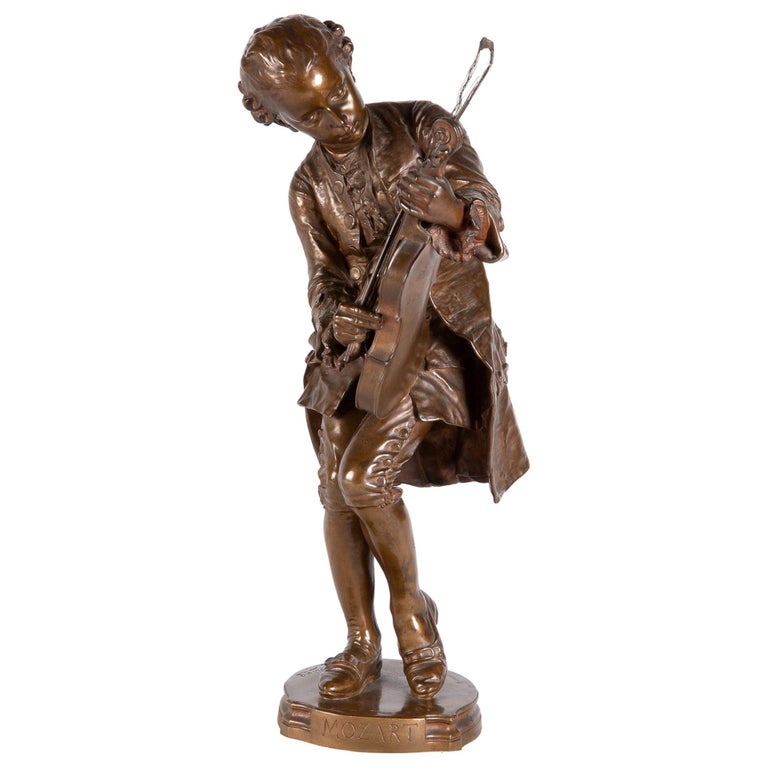 19th Century Bronze Statue of Mozart, by Barbedienne at 1stDibs |  barbedienne bronze for sale, mozart bronze sculpture, barbedienne statue