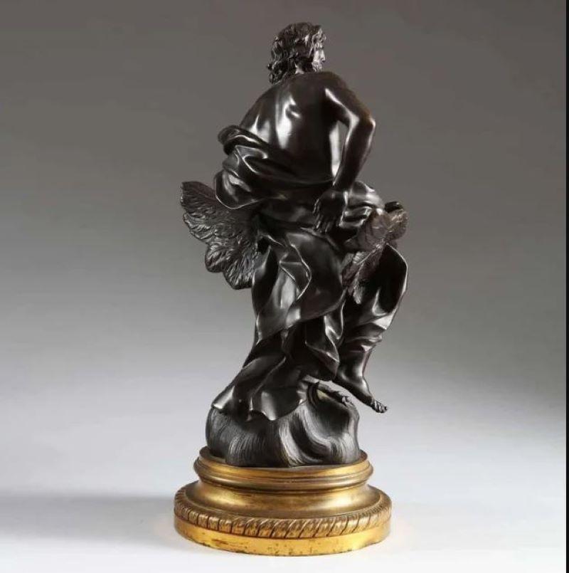 Statue en bronze du XIXe siècle représentant Zeus chevauchant un aigle Bon état - En vente à Reepham, GB