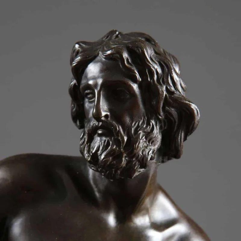 Statue en bronze du XIXe siècle représentant Zeus chevauchant un aigle en vente 1