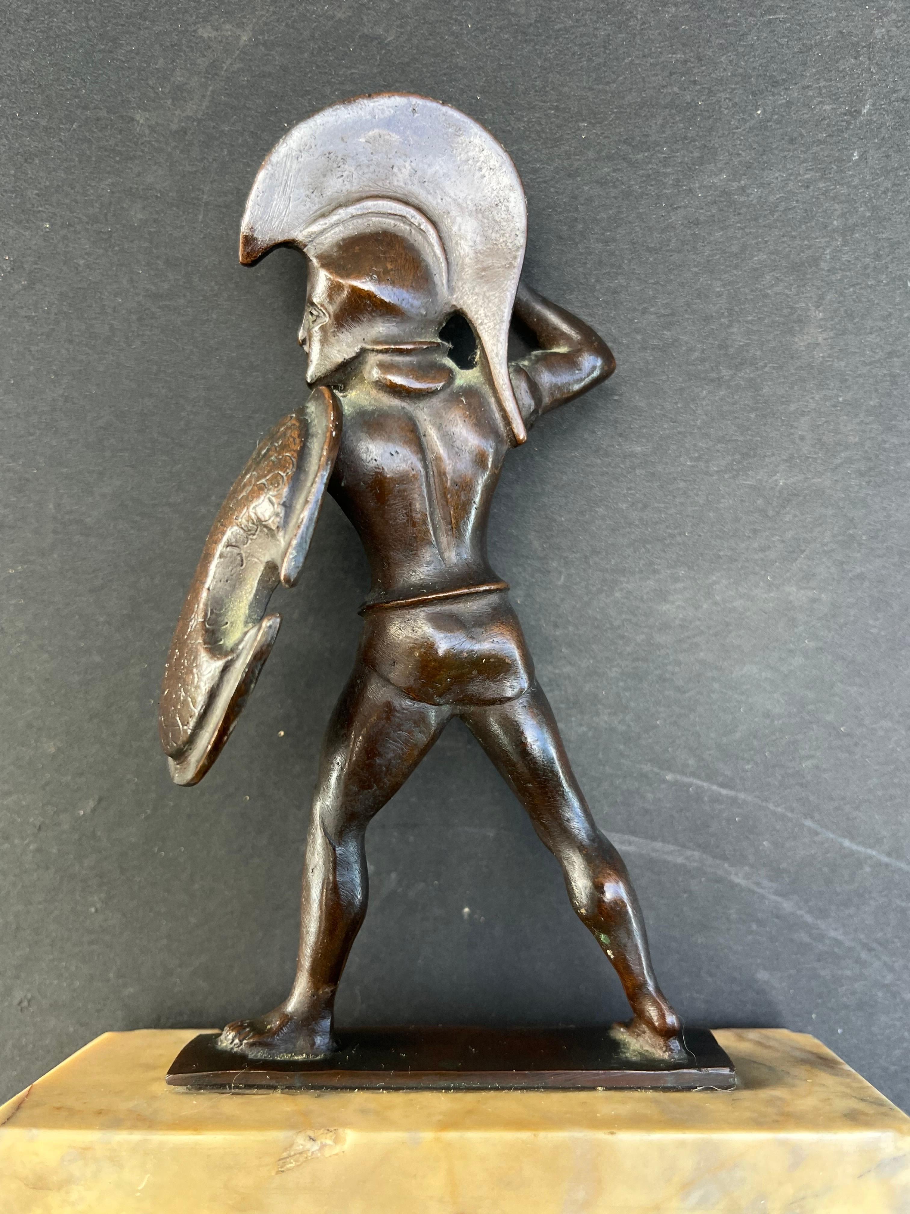 Statuetta in bronzo di Achille del 19° secolo dopo l'Antico in vendita 5