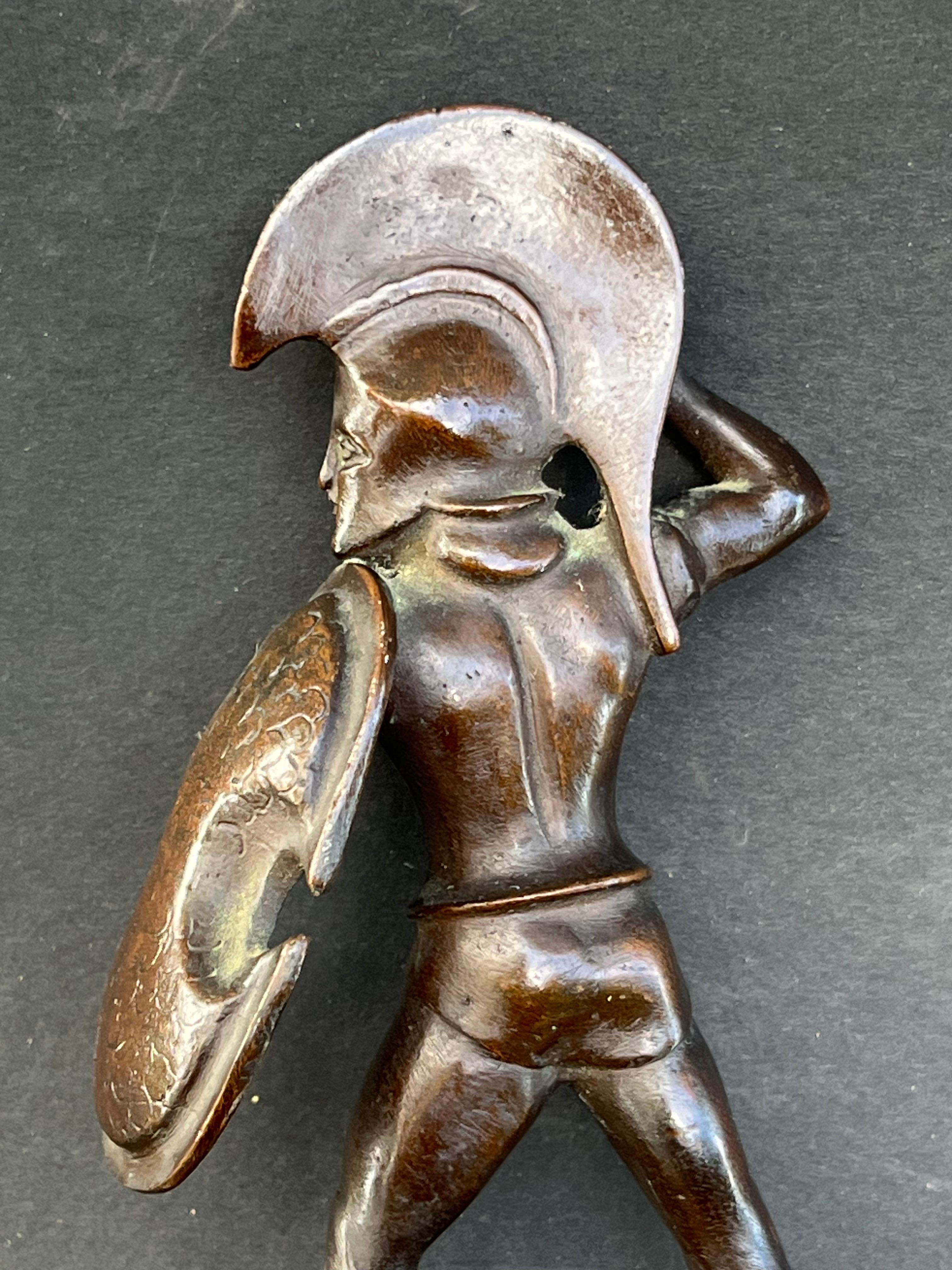 Statuetta in bronzo di Achille del 19° secolo dopo l'Antico in vendita 6