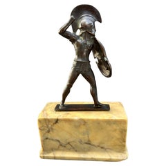 19th Century Bronze Statuette of Achilles After the Antique