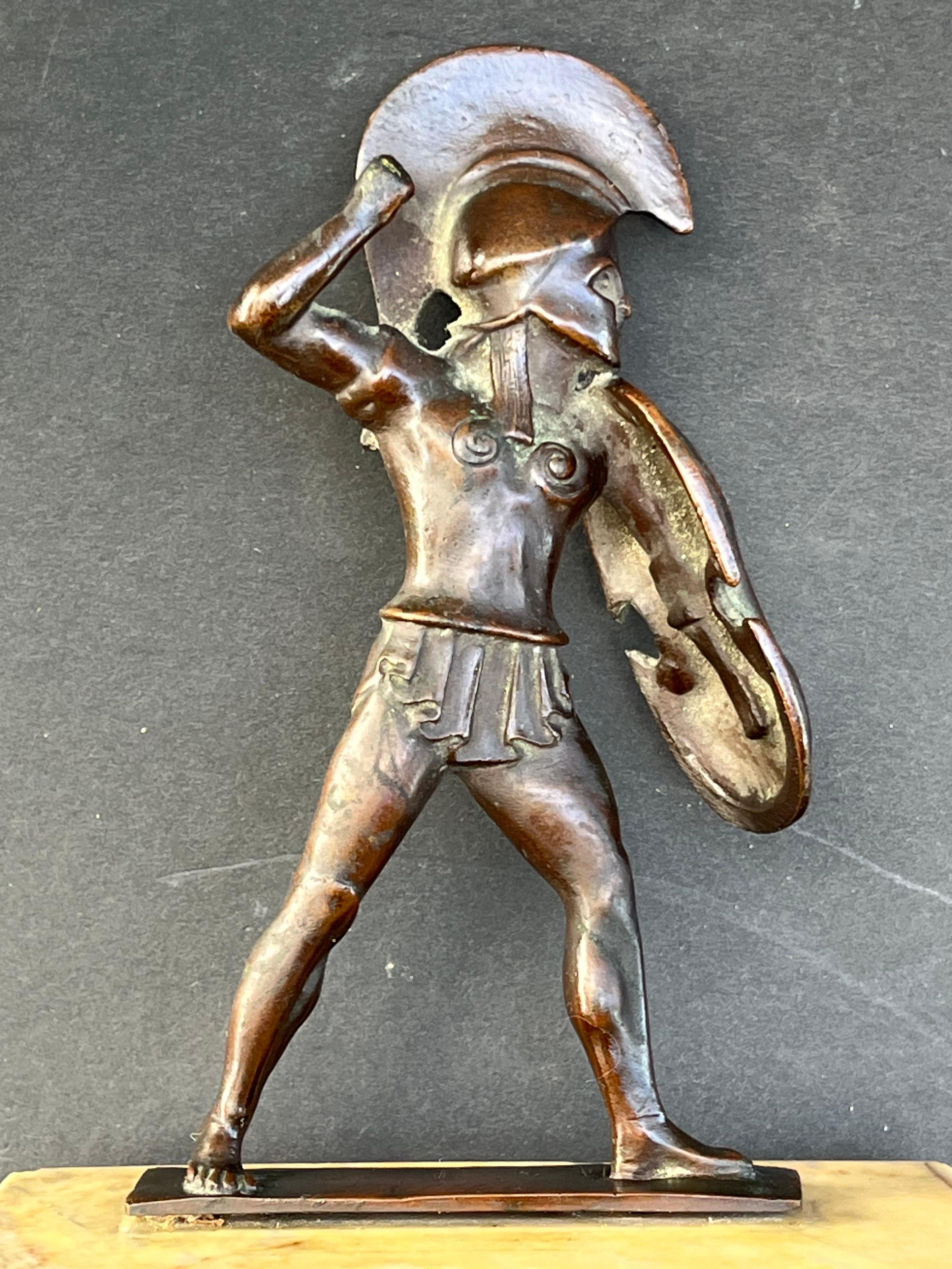 Italiano Statuetta in bronzo di Achille del 19° secolo dopo l'Antico in vendita