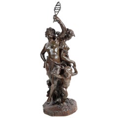 19th Century Bronze Study, Music and Dance by J.B.Germain
