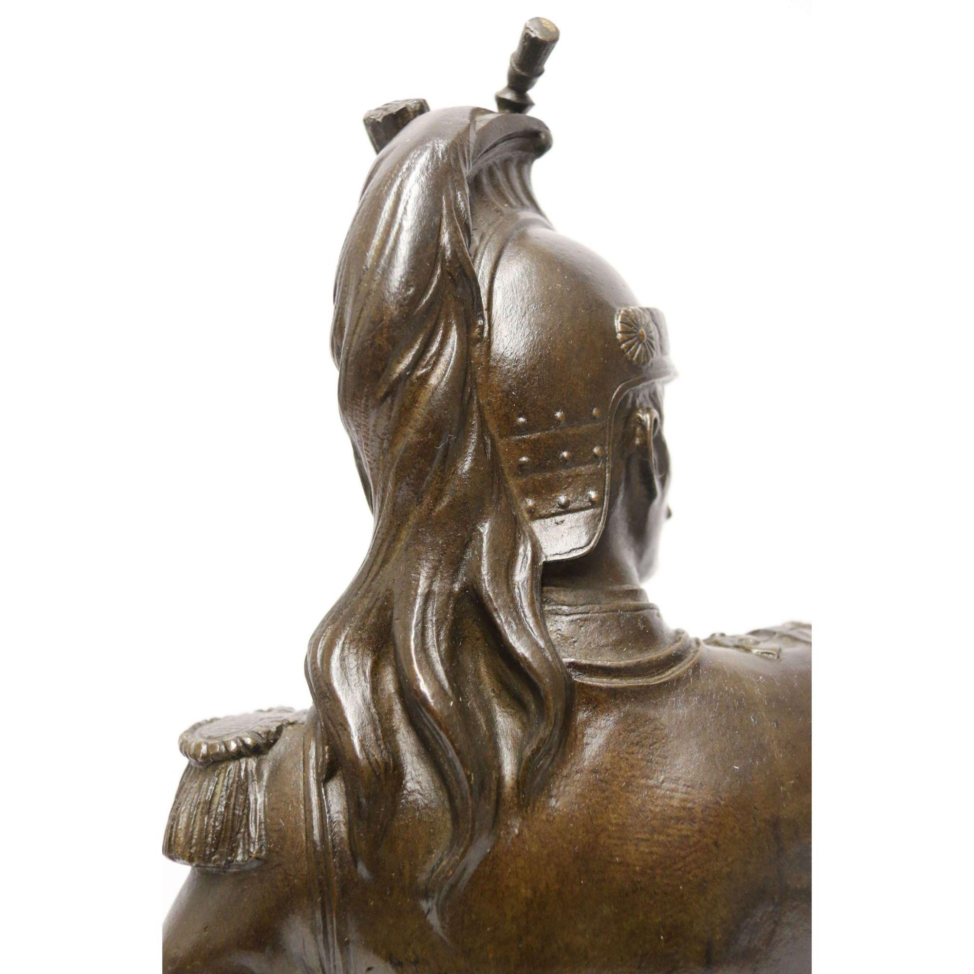 19th Century Bronze Study of a French Military Figure by L. A Bayeux, circa 1890 For Sale 9