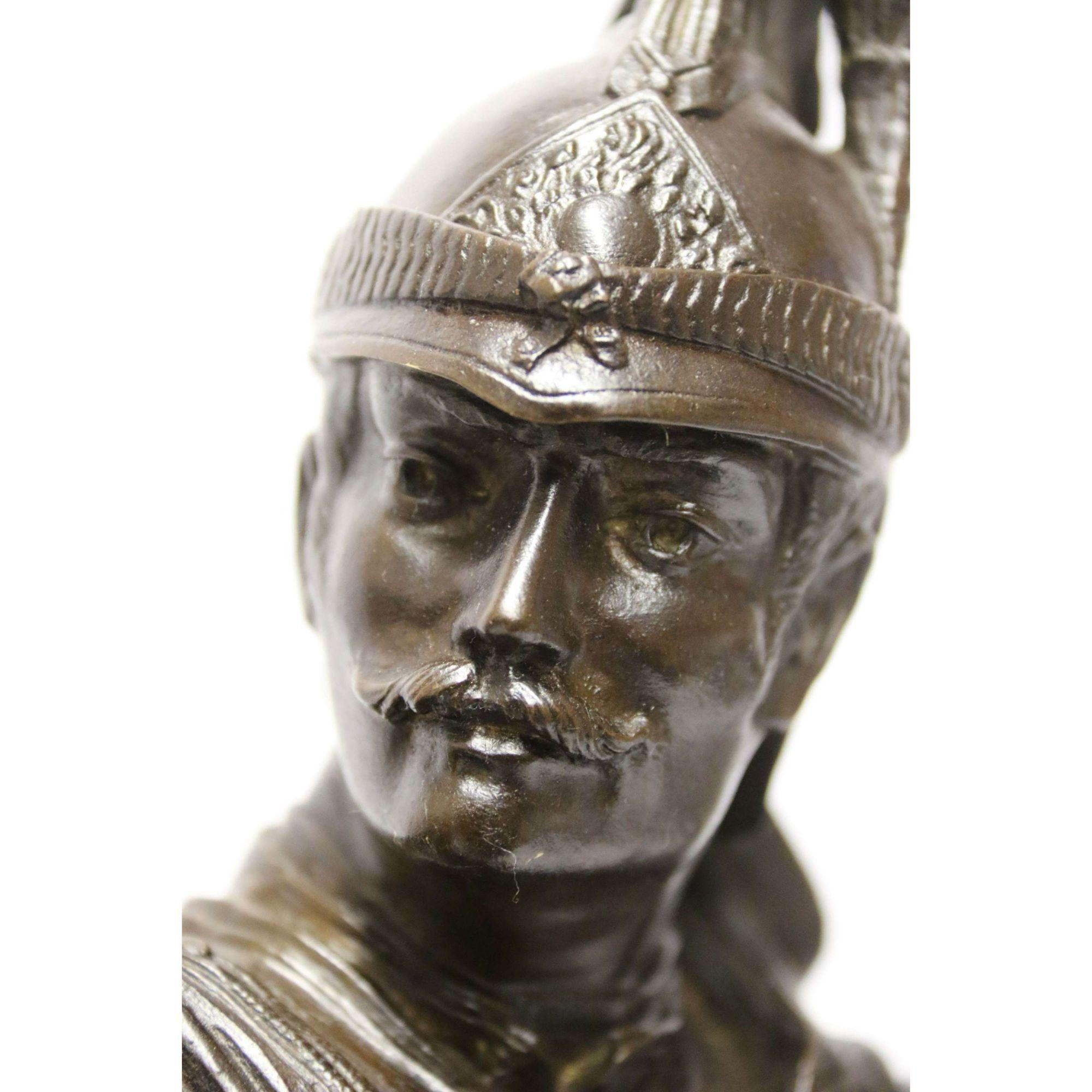 19th Century Bronze Study of a French Military Figure by L. A Bayeux, circa 1890 For Sale 11