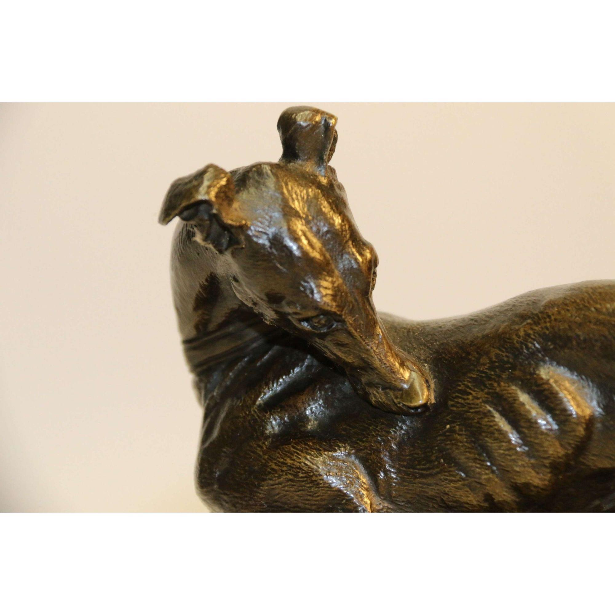  Étude en bronze du XIXe siècle d'un chien gris, par Joseph Chemin, vers 1860 en vente 13