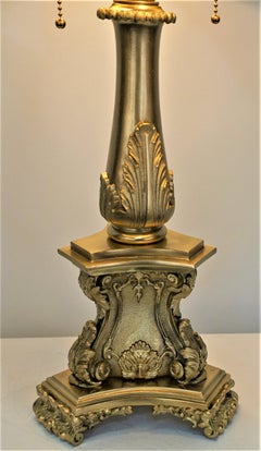 19th Century Bronze Table-Desk Lamp