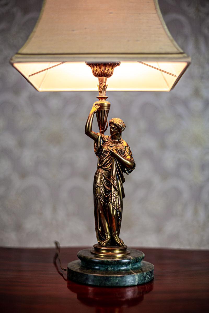 European 19th Century Bronze Table Lamp