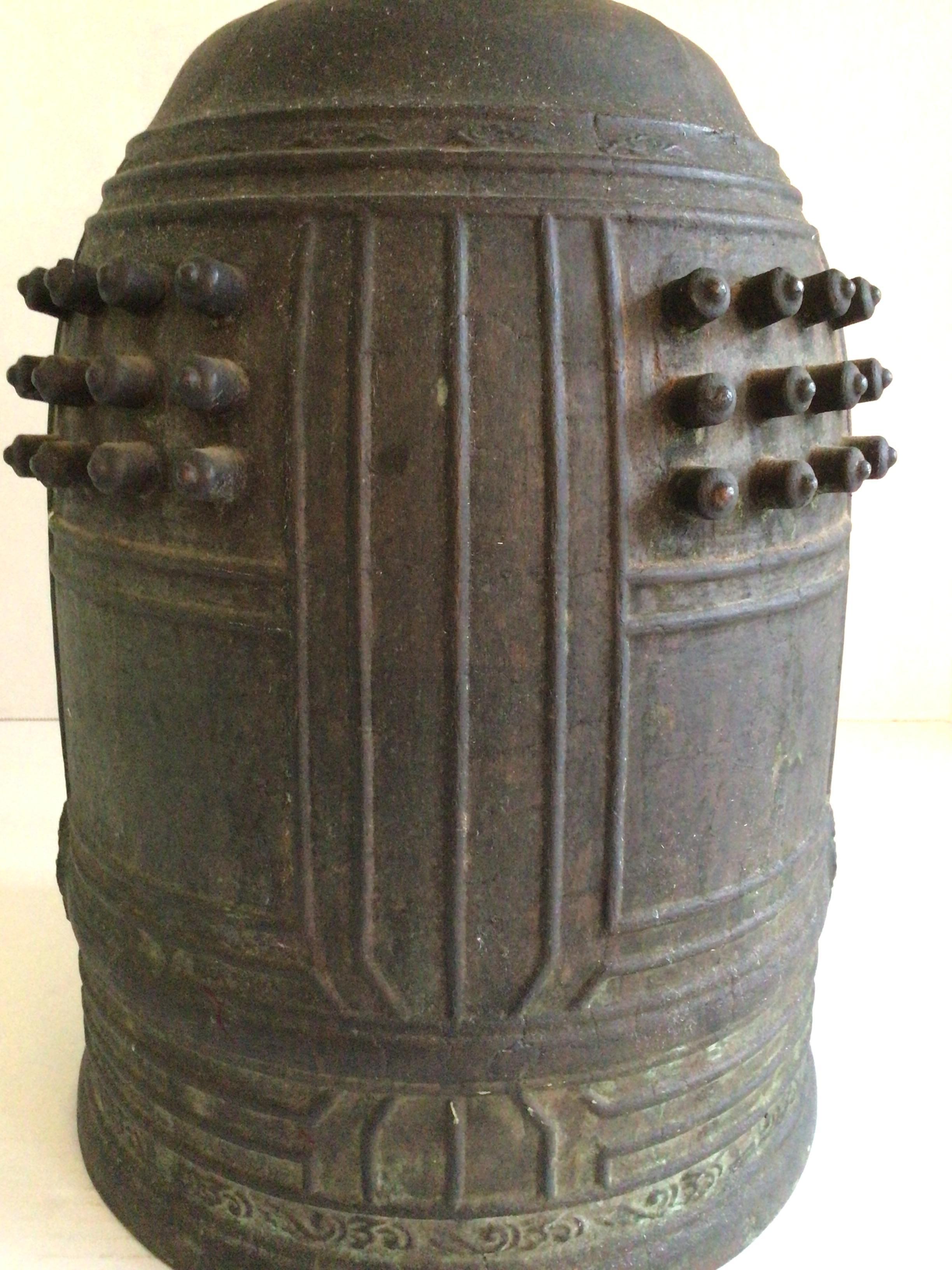 Calco Campana del tempio in bronzo del XIX secolo in vendita
