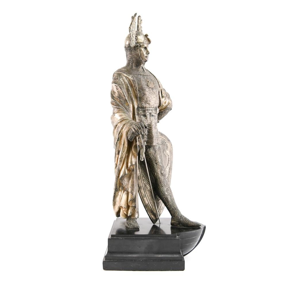 19th Century Bronze Viking Sculpture For Sale 5