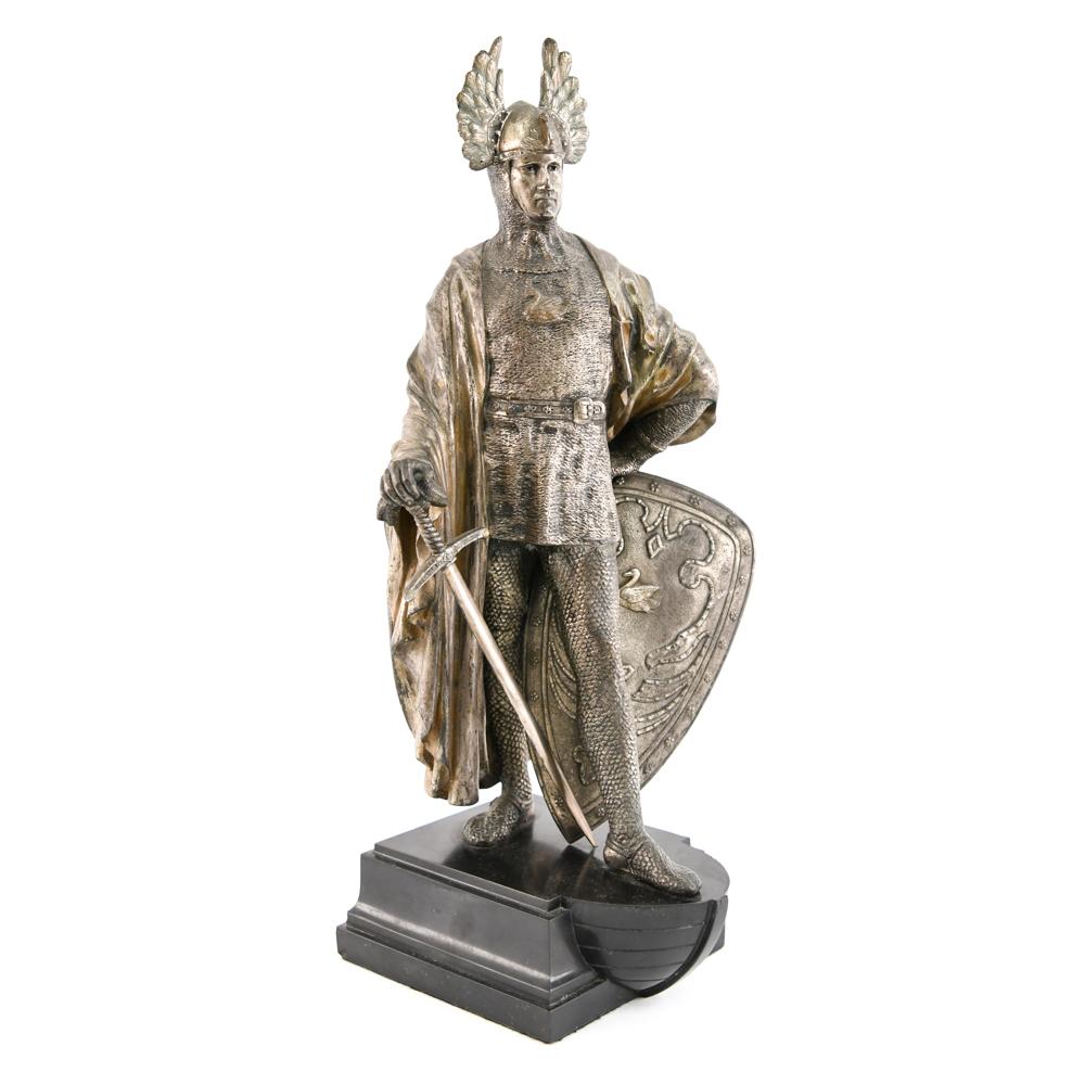 19th Century Bronze Viking Sculpture For Sale 4