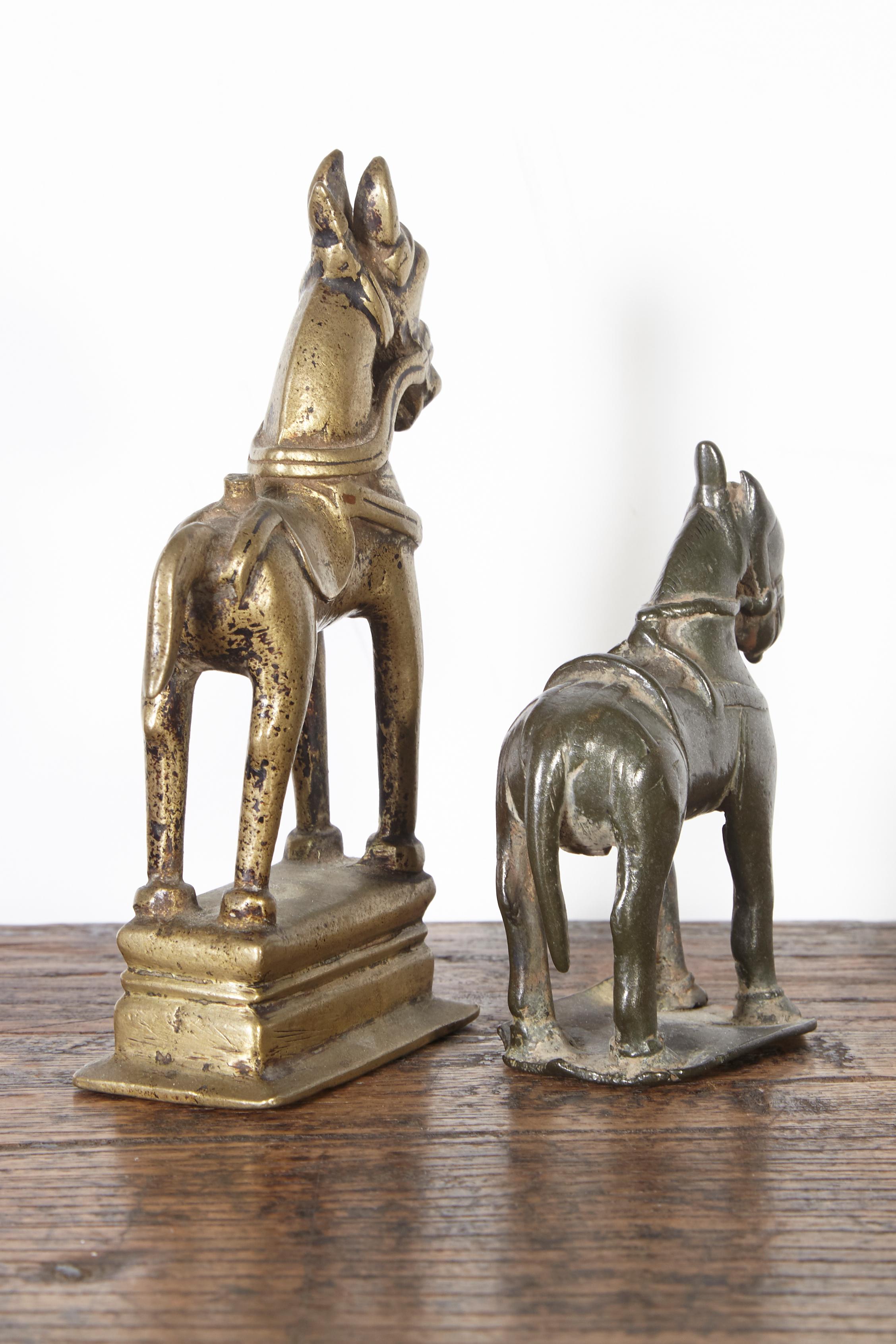 19th Century Bronze Votive Horses from India For Sale 1