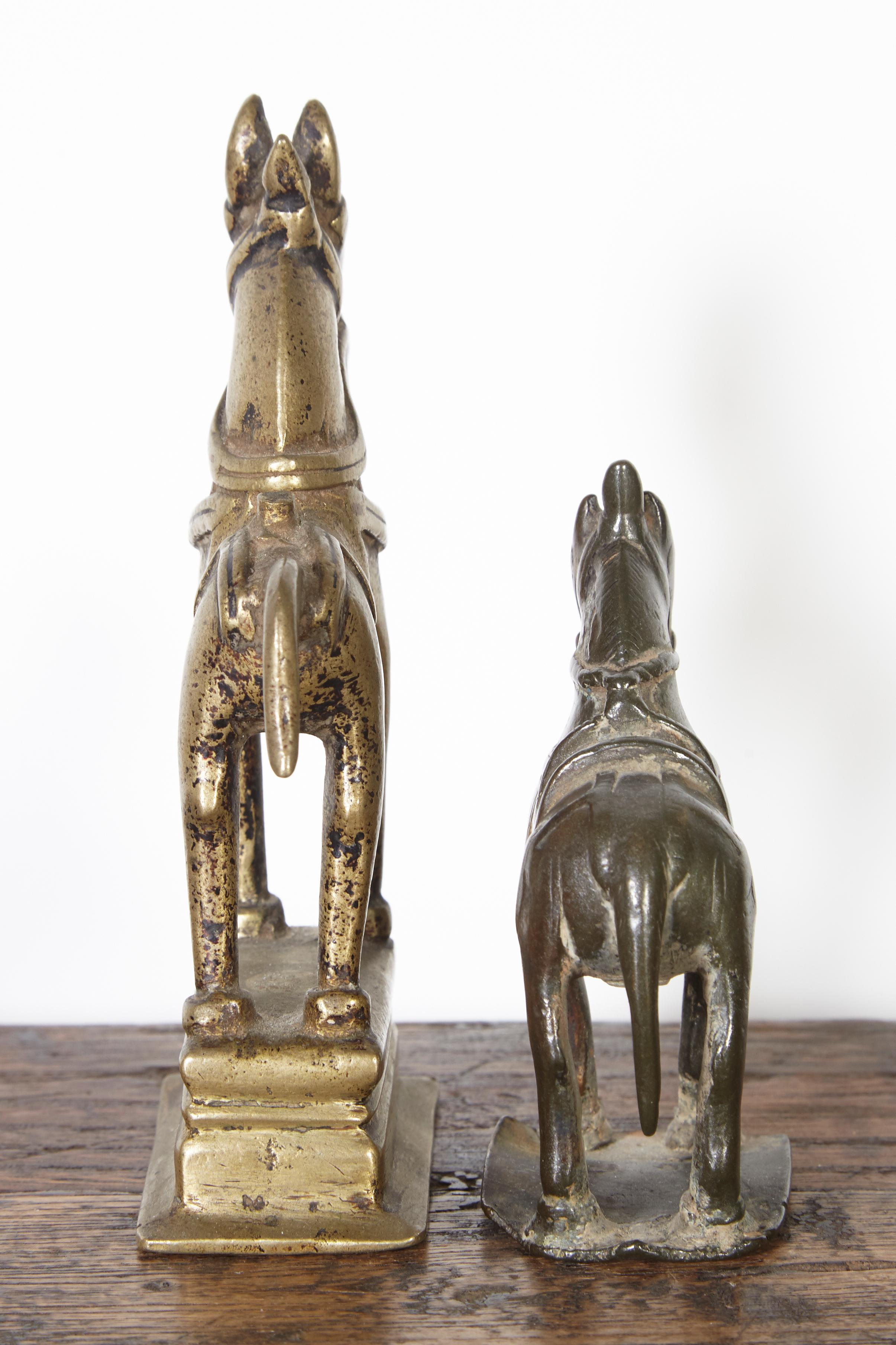 19th Century Bronze Votive Horses from India For Sale 2
