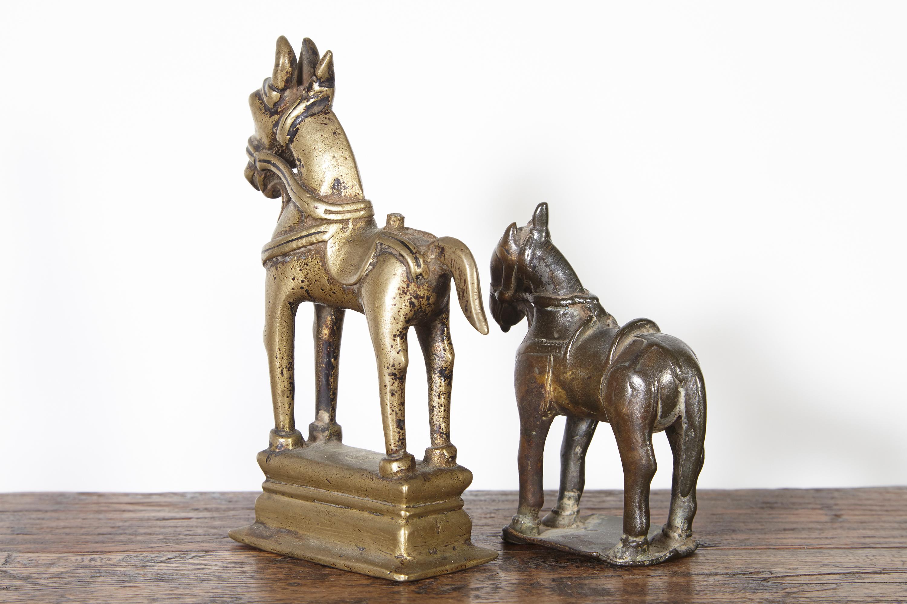 19th Century Bronze Votive Horses from India For Sale 3