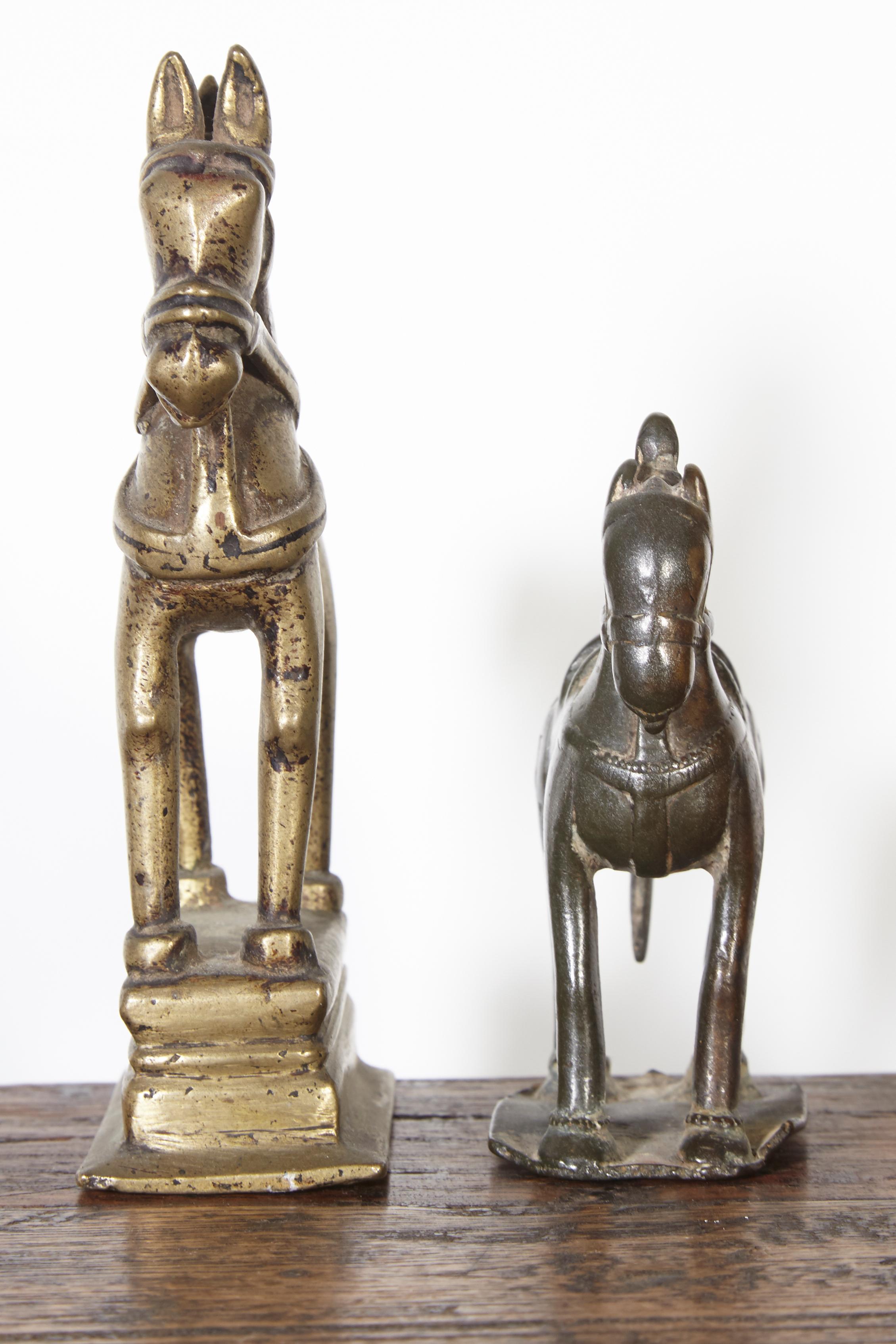 19th Century Bronze Votive Horses from India For Sale 5