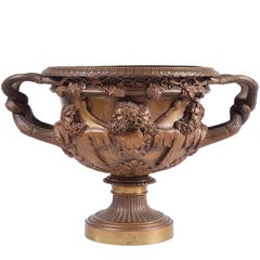 19th Century Bronze Warwick Vase