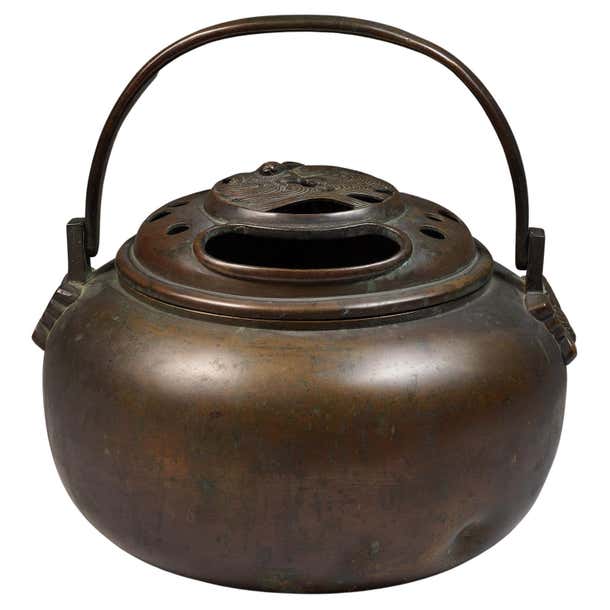 19th Century Bronze White Rabbit Hand Warmer/Censer, Japan For Sale at ...