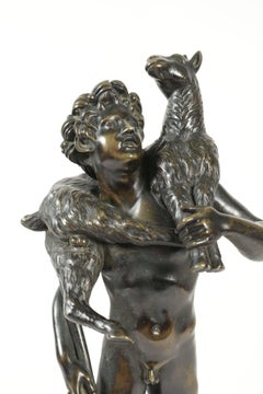 19th Century Bronze, of a Fawn Carrying a Sheep