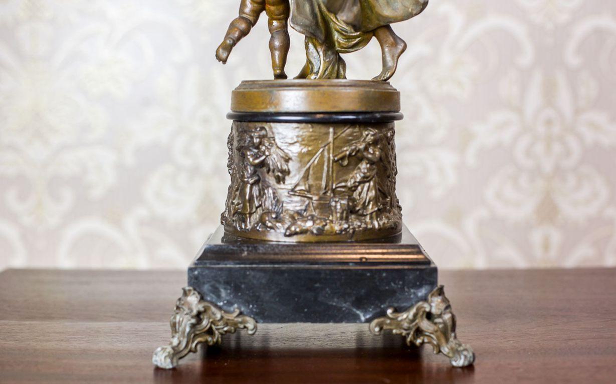 19th Century Bronzed Zamak Figurine For Sale 5