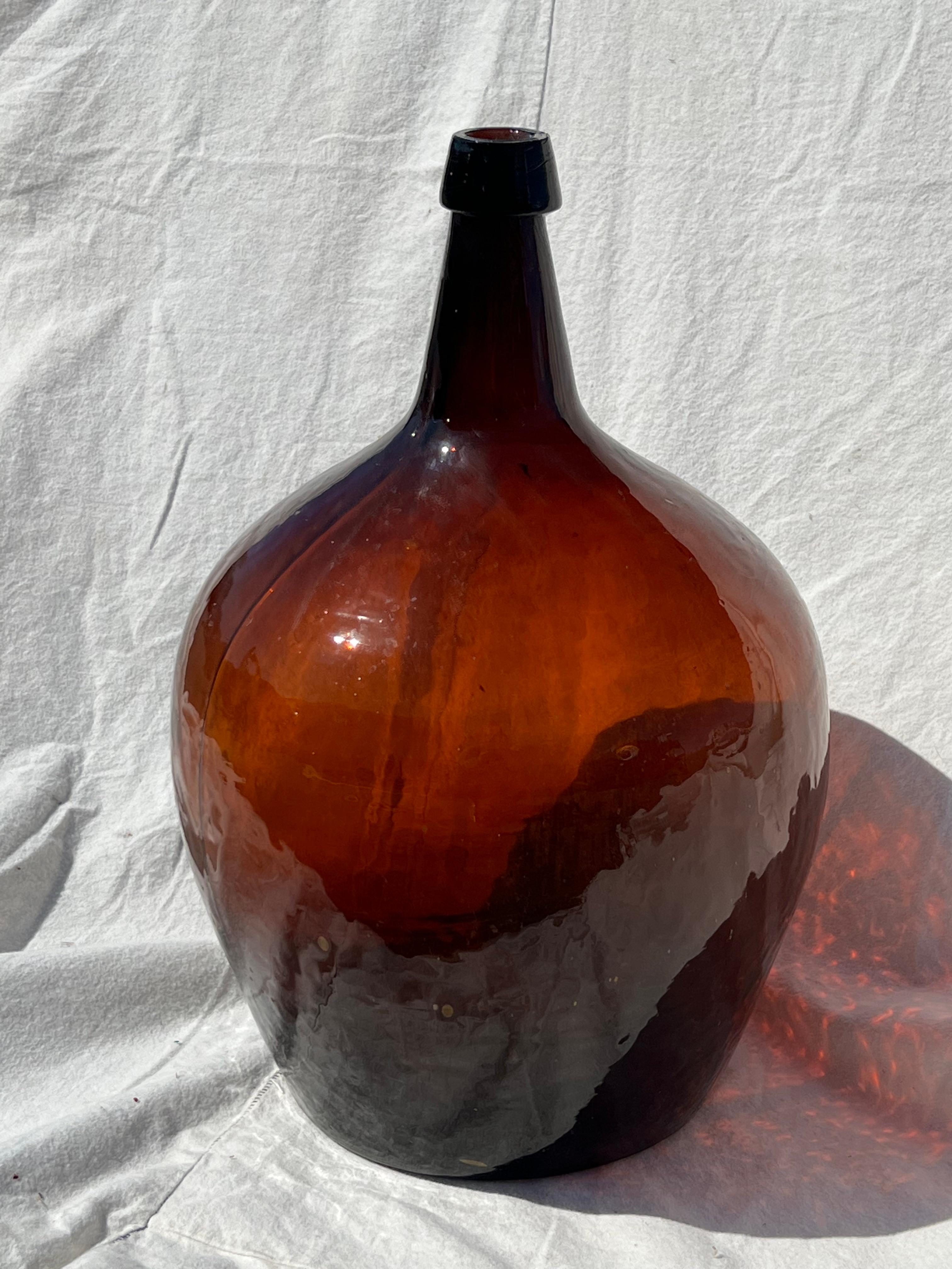 old brown glass bottle