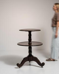 19th Century Brown Wood Bar Cart with Metal Detailing, UK Origin