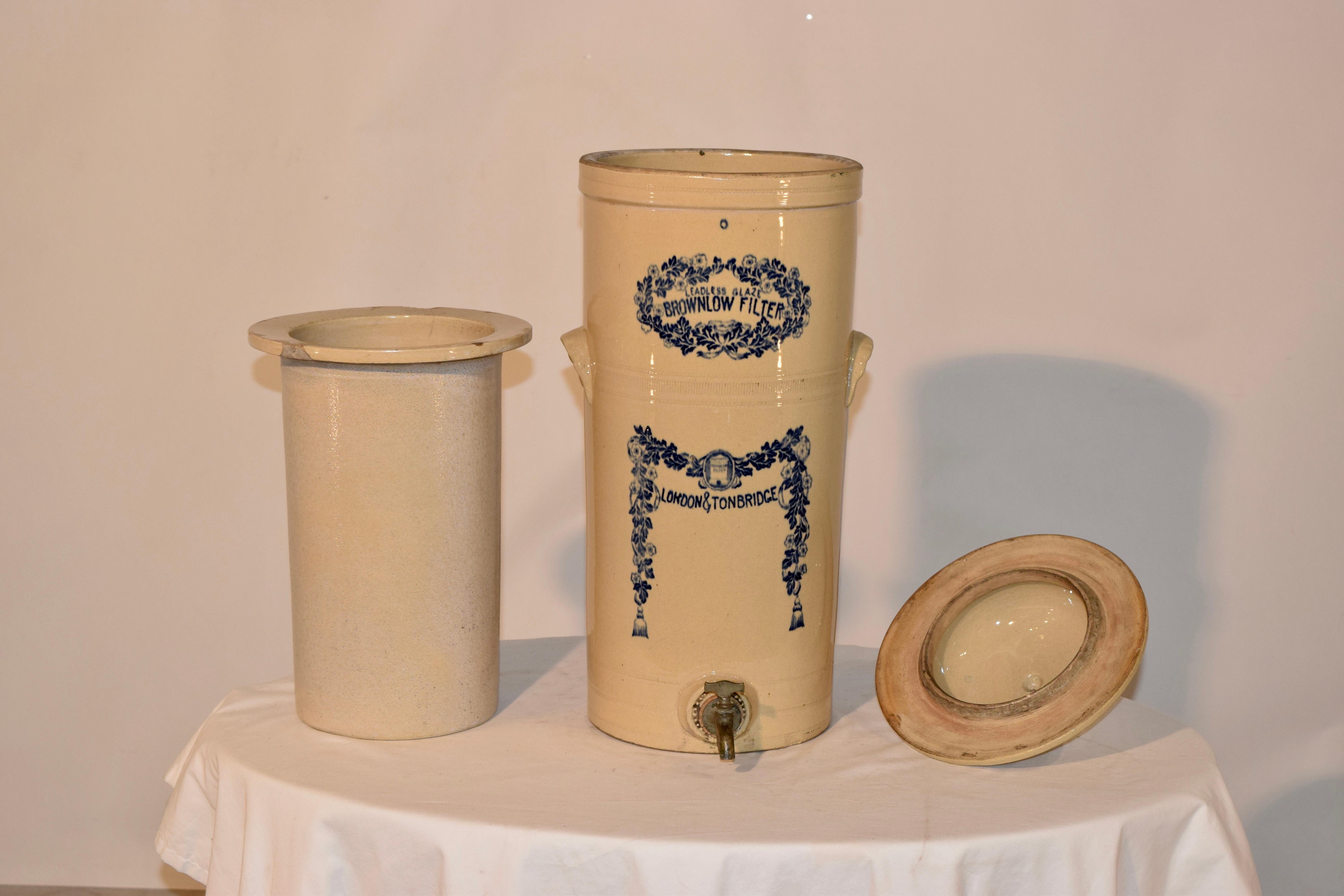 Victorian 19th Century Brownlow Water Filter