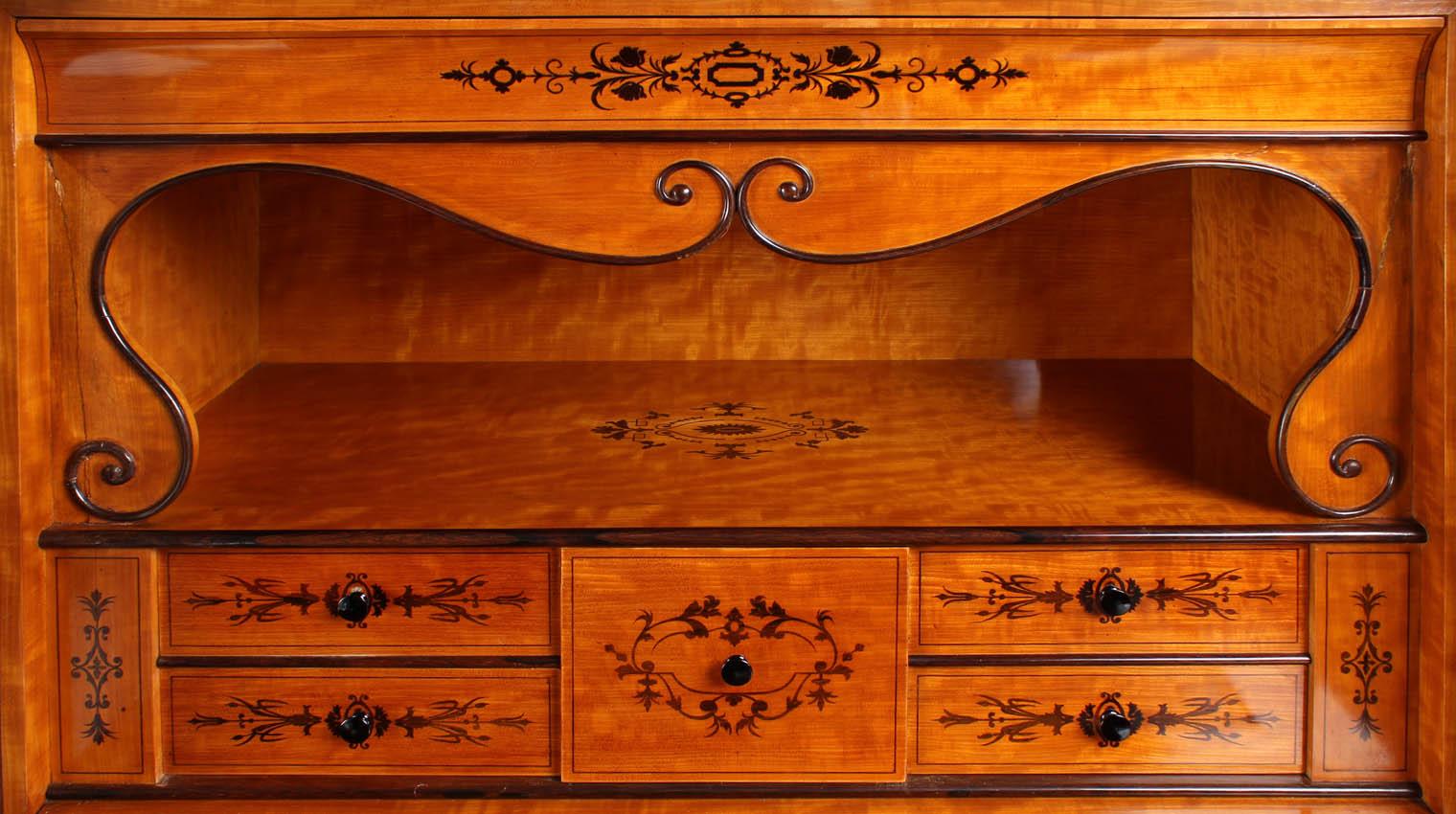 19th Century Brussels Charles X Secretaire a Abattant, circa 1845 In Good Condition In Greven, DE