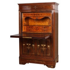 19th Century Brussels Charles X Secretaire a Abattant, circa 1845