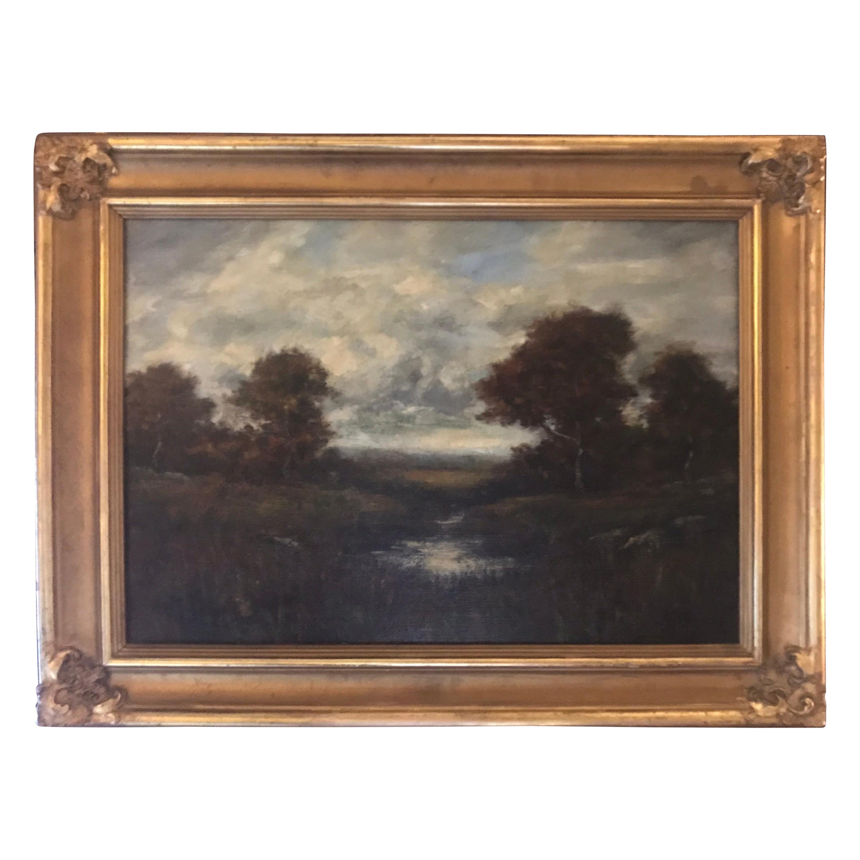 Original 19th Century Bucolic Landscape Signed A. H. Wyant For Sale