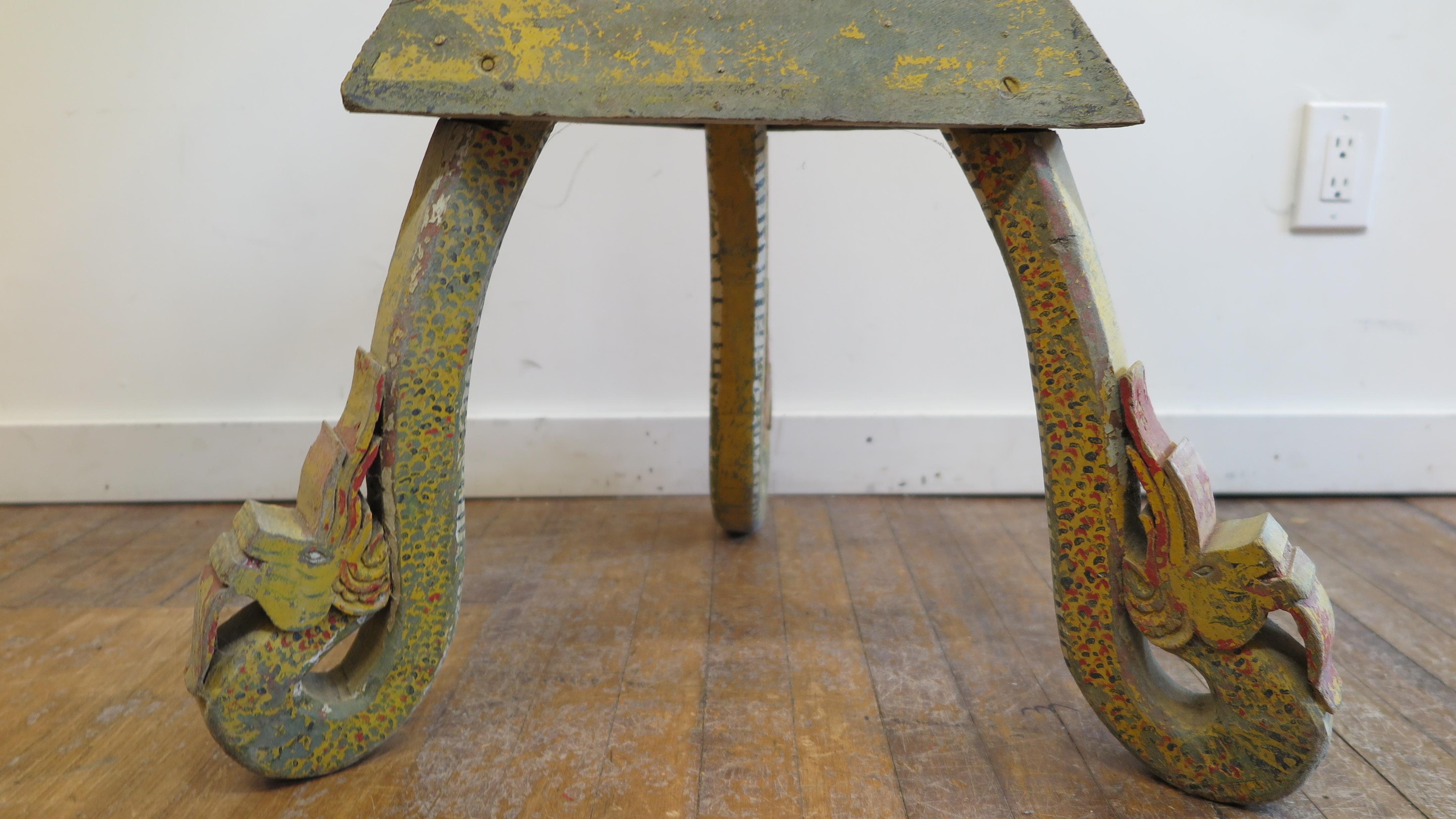 Late 19th Century 19th Century Buddha Box Stand Table For Sale