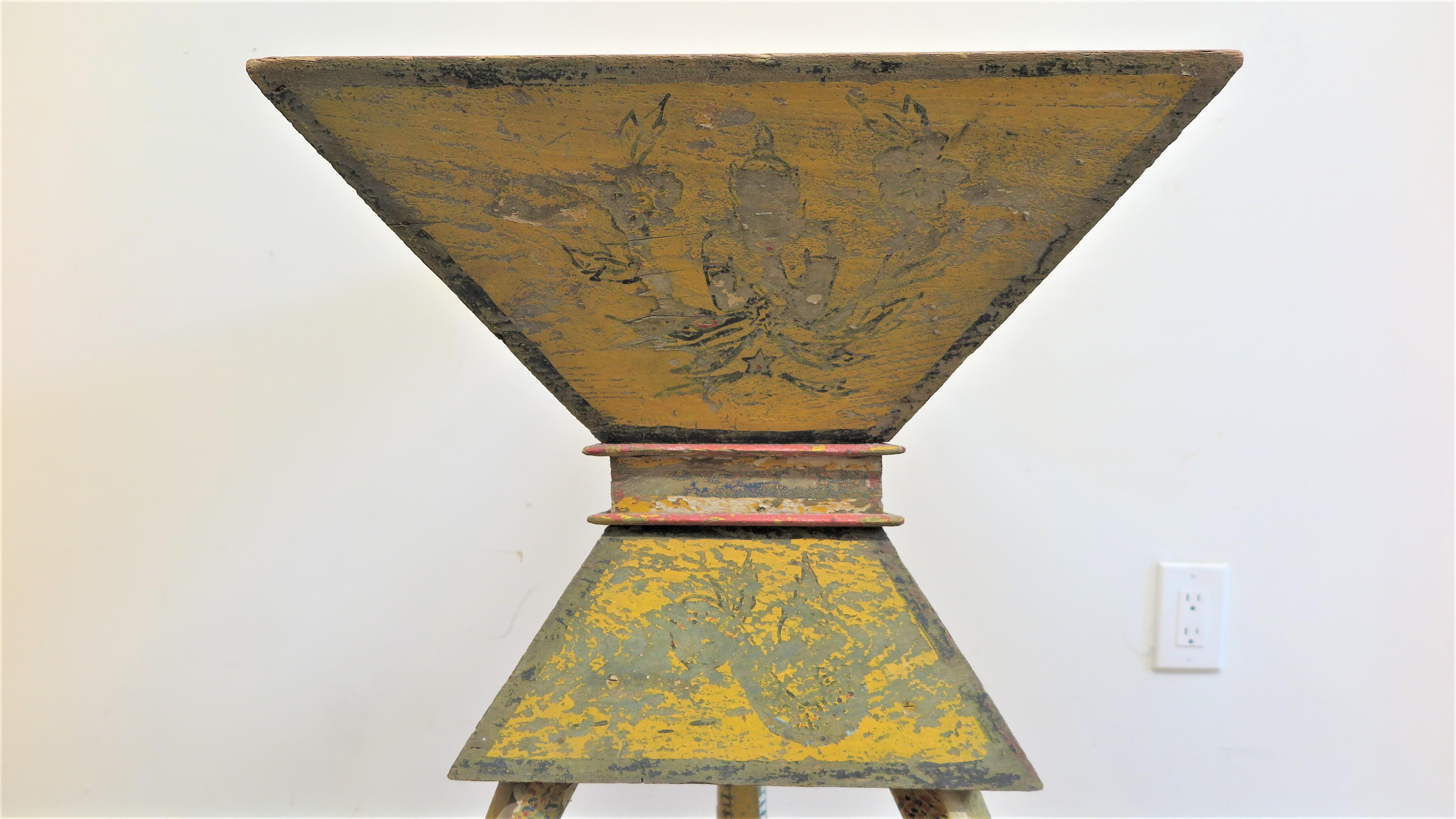 Wood 19th Century Buddha Box Stand Table For Sale