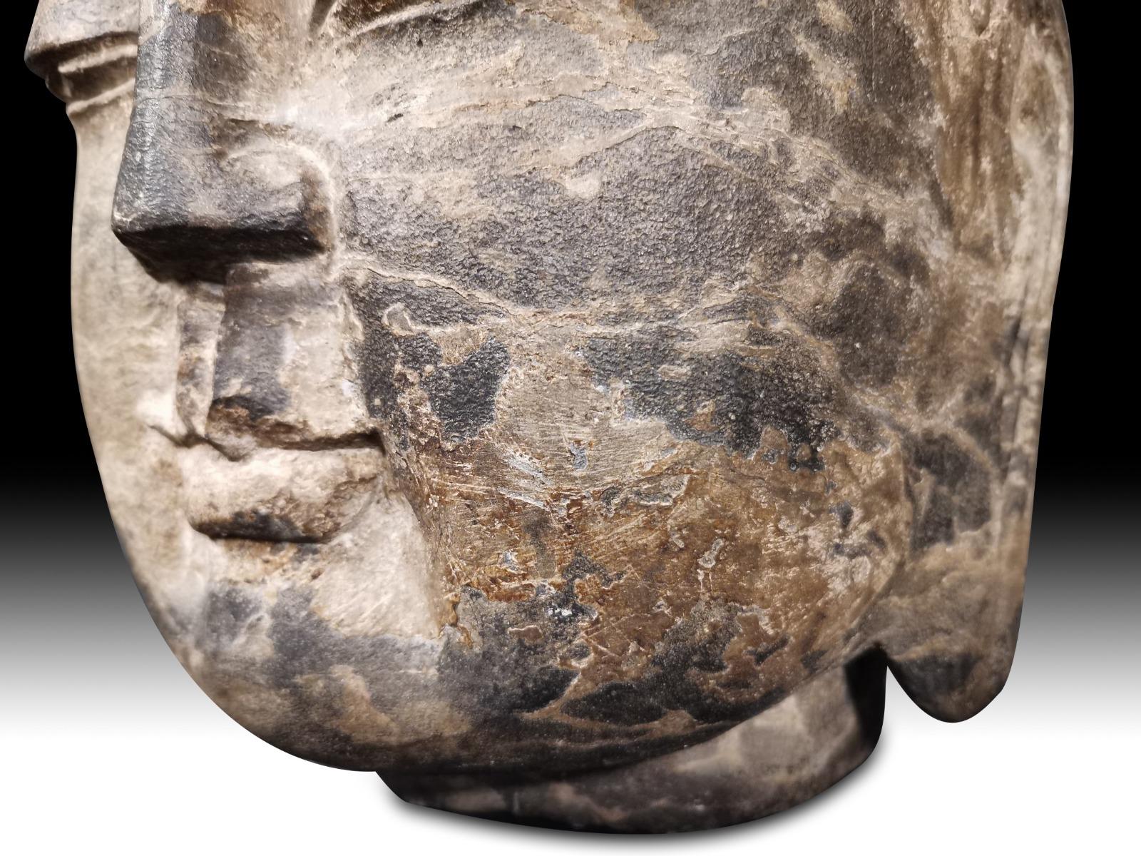 19th Century Buddha Head 1