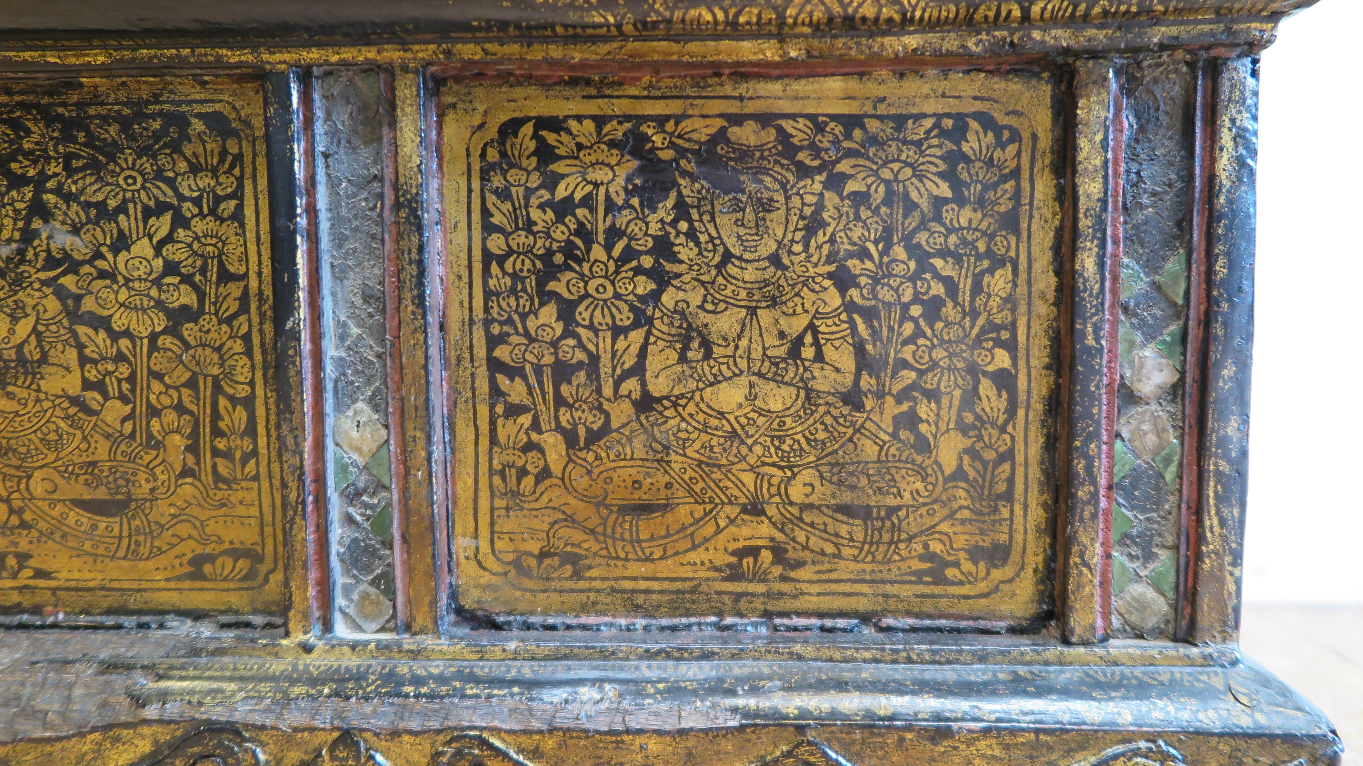 19th Century Buddhist Prayer Box For Sale 1