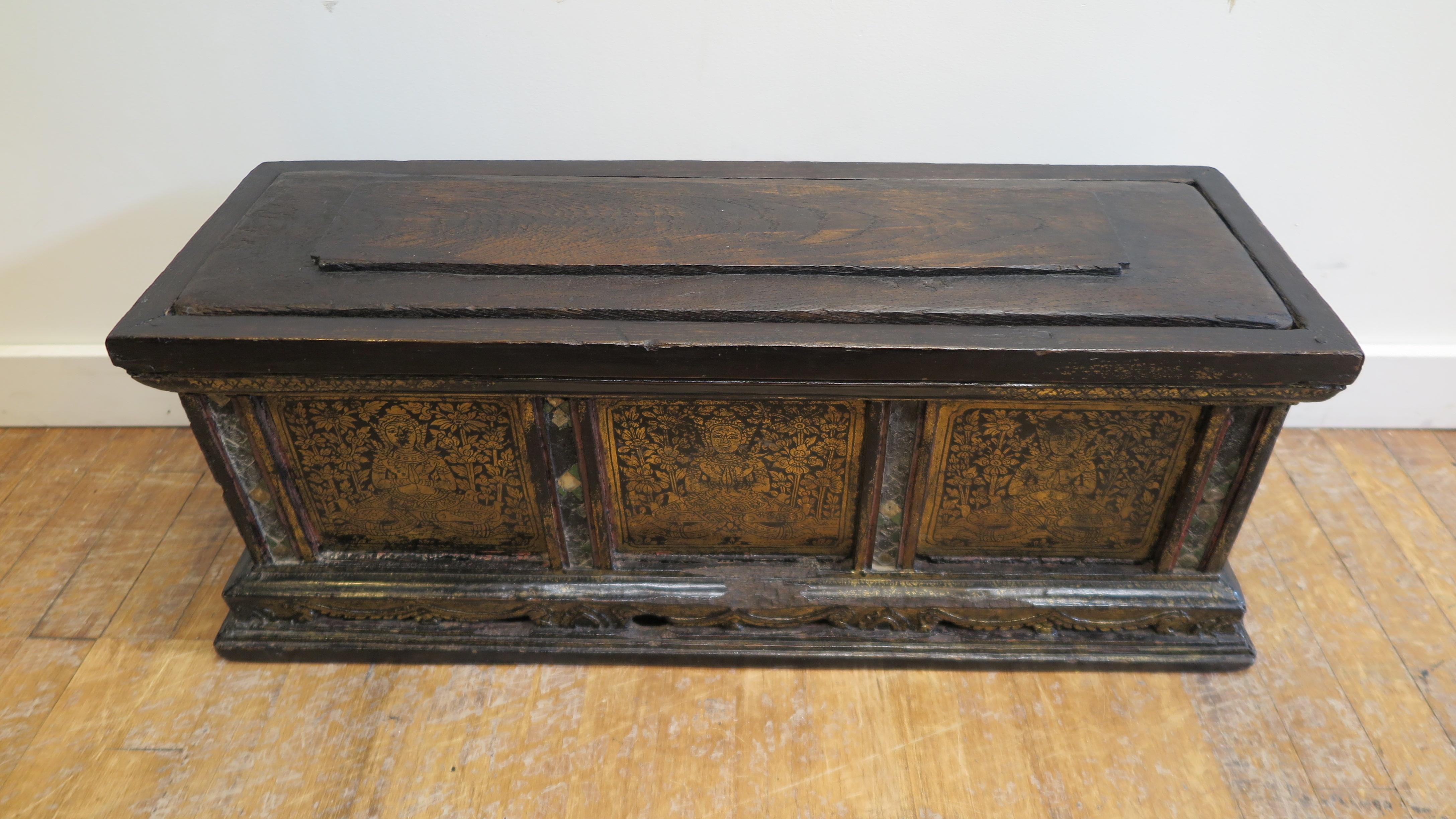 19th Century Buddhist Prayer Box For Sale 2