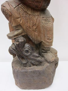 19th Century Buddhist Statue Monk Tang