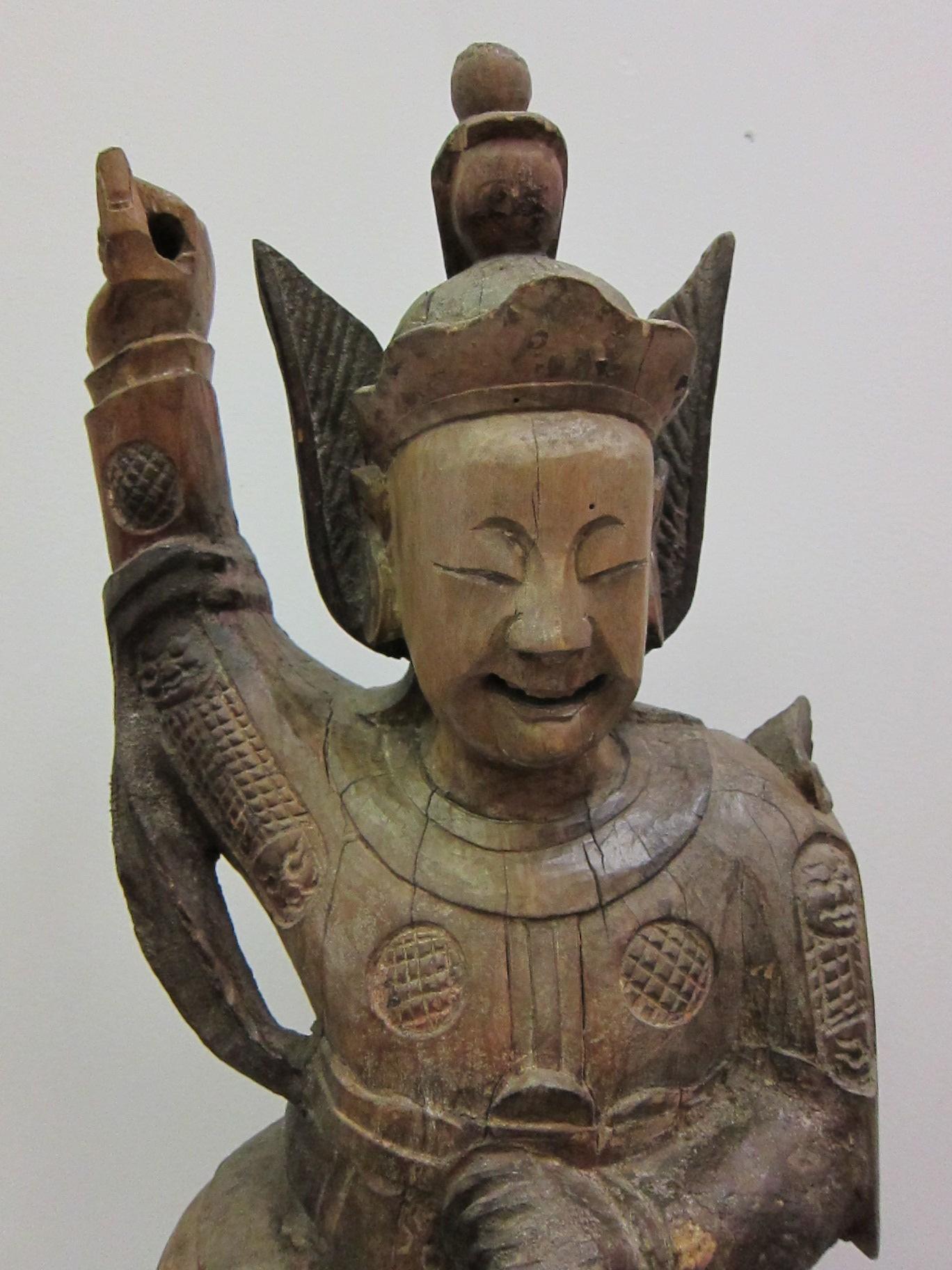 Buddhische Statue des Monk Tang aus dem 19. Jahrhundert (Chinesisch) im Angebot