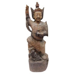 Statua buddista del XIX secolo del monaco Tang