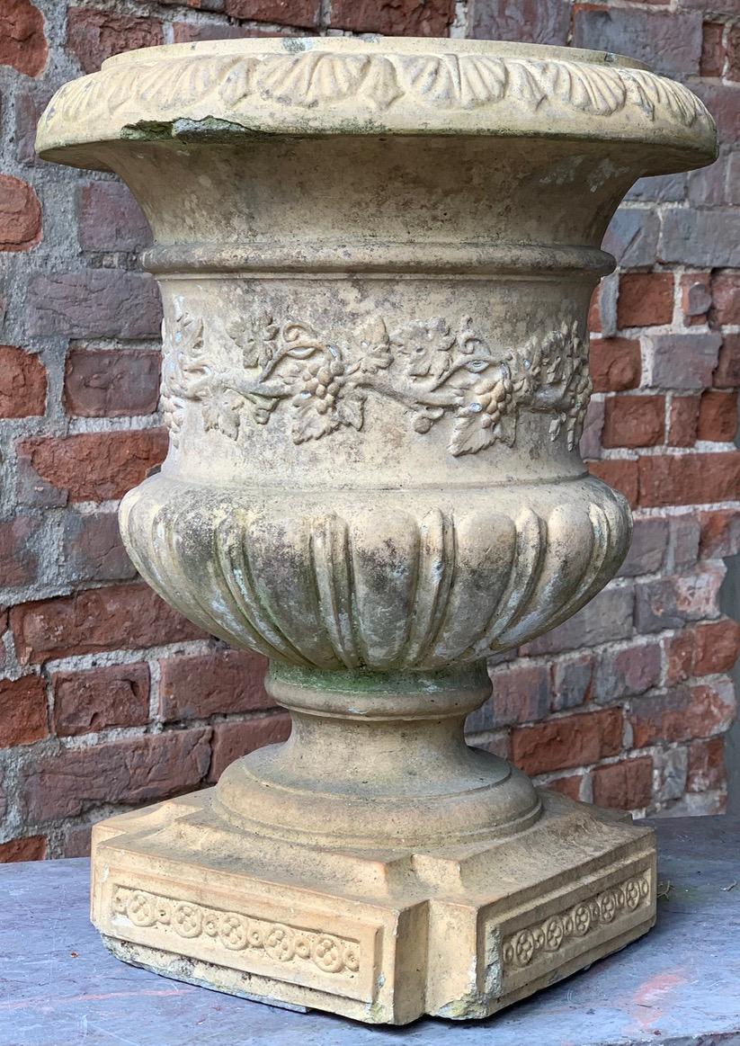 British 19th Century Buff Terracotta Urn For Sale
