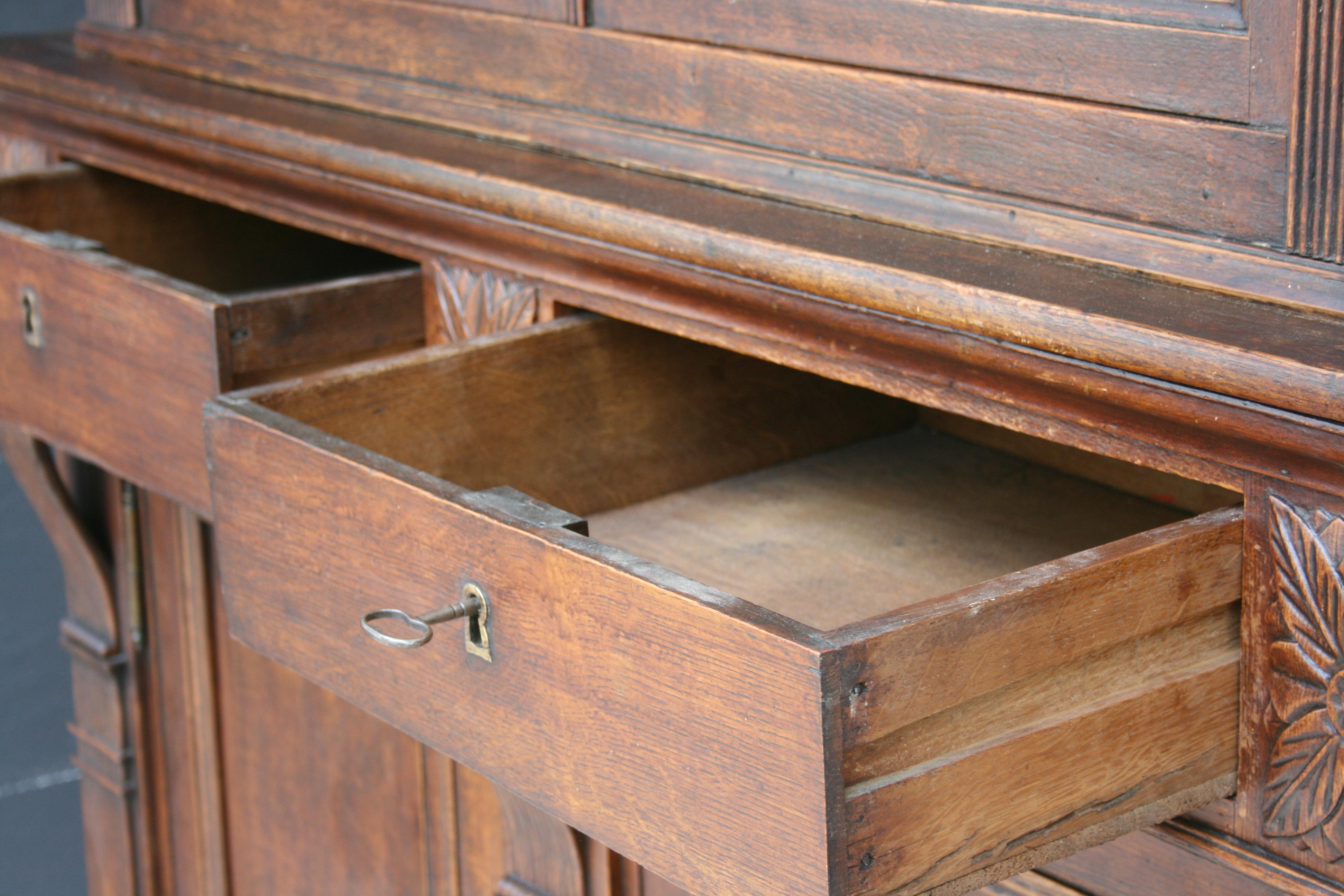 19th Century Buffet Cabinet Made of Oak 8