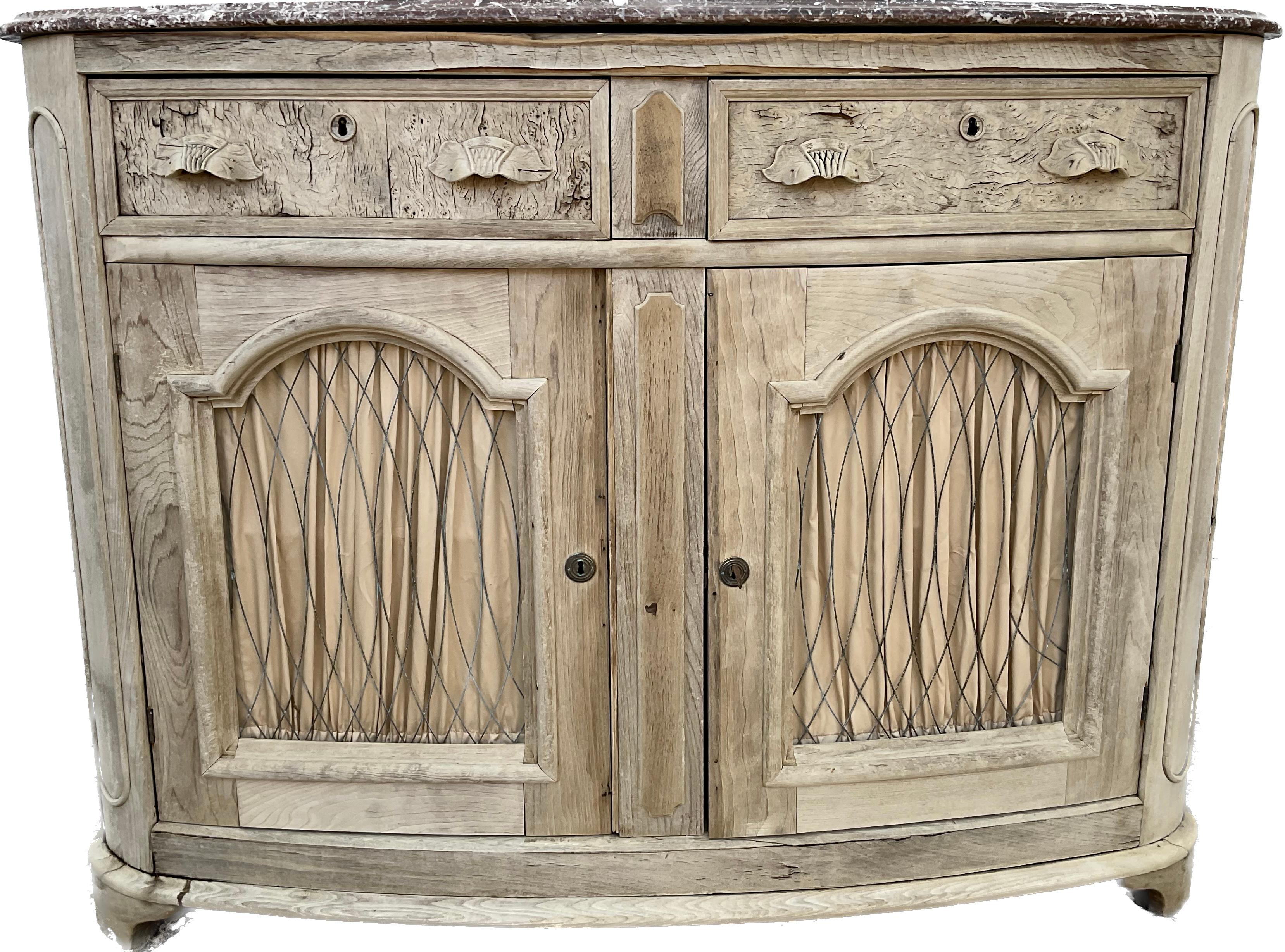 19th Century Buffet Cabinet with Marble Top For Sale 5