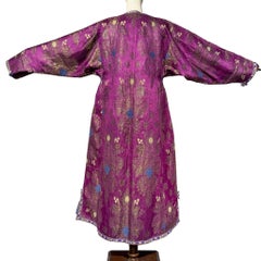 19th-Century Bukhara Silk Brocade Woman's Robe