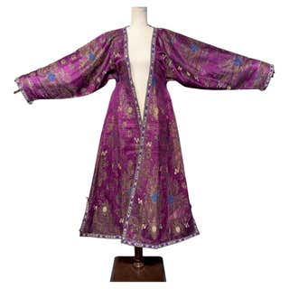 Antique Turkish Ottoman Silk Womens Robe For Sale at 1stDibs