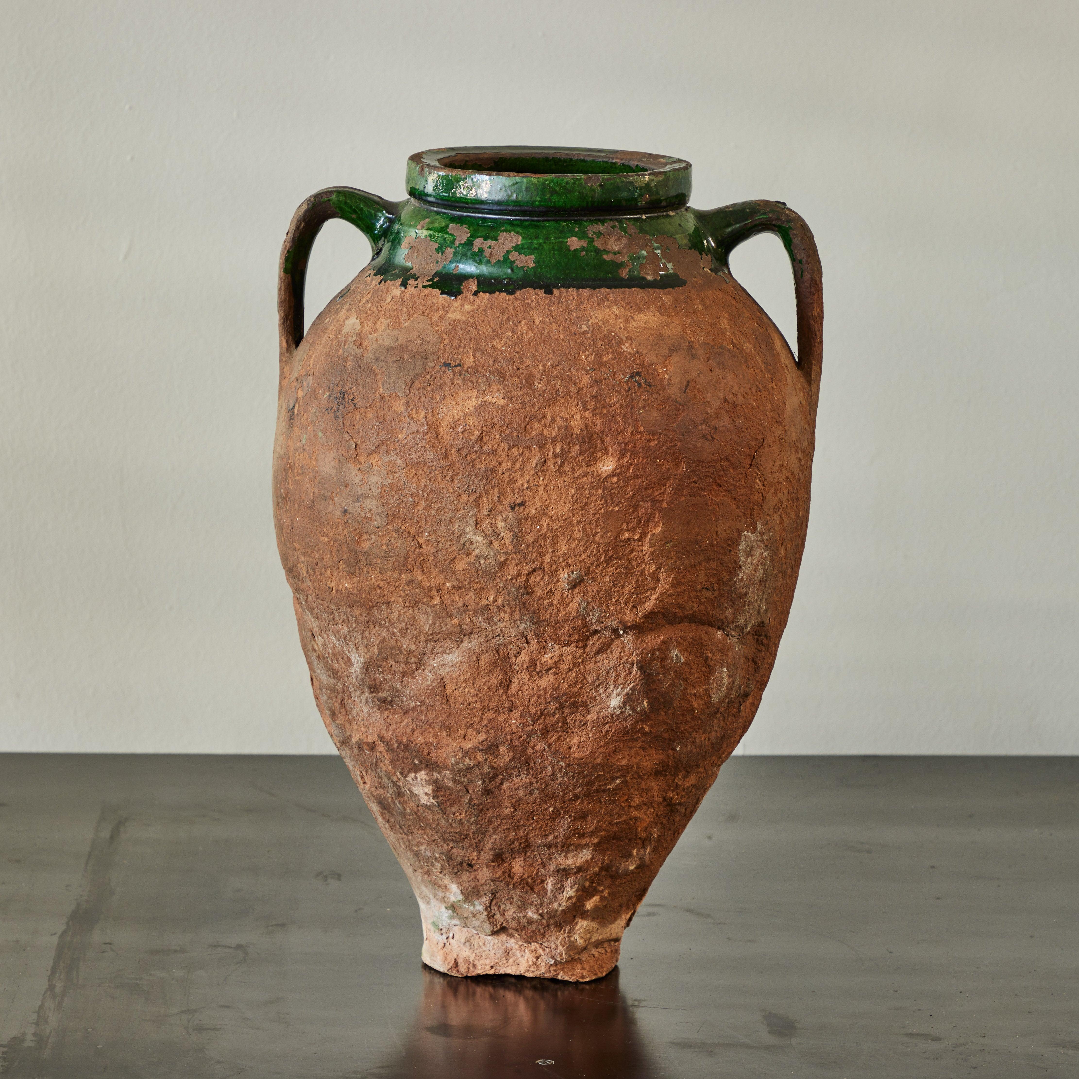 20th Century 19th Century Bulgarian Terracotta Olive Oil Pots For Sale