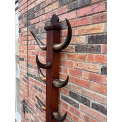 19th Century Bull Horn Hall Tree