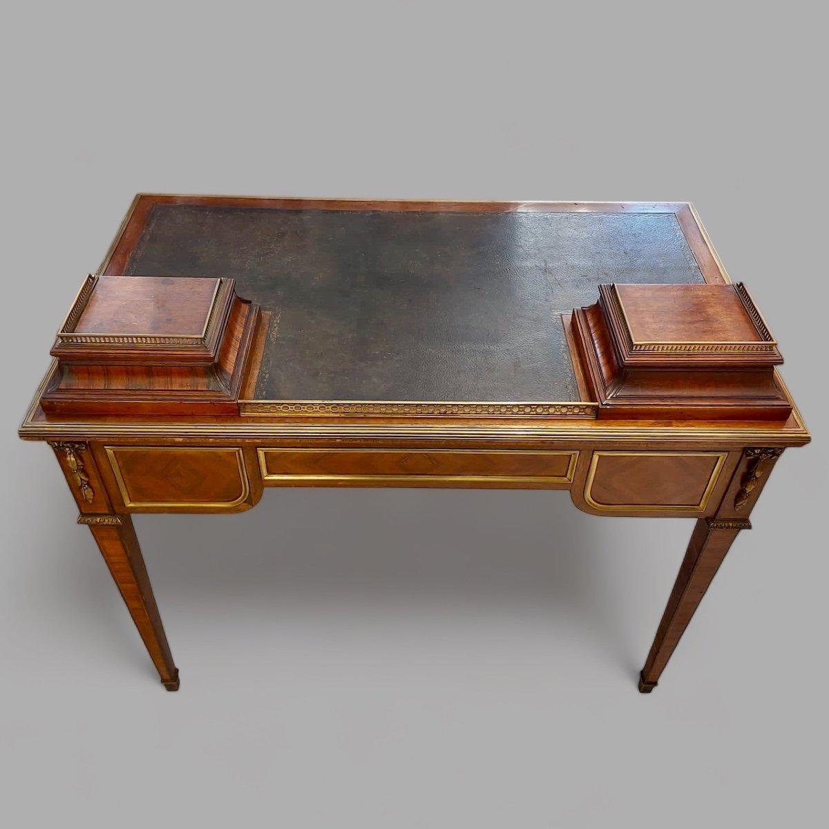 Napoleon III 19th Century Bureau Leather Desk from Maison Mercier Frères For Sale