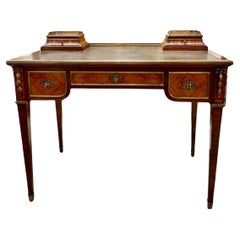 Antique 19th Century Bureau Leather Desk from Maison Mercier Frères