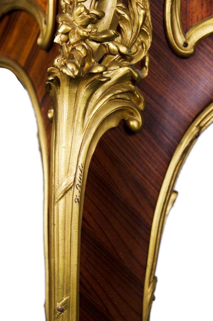 Palissandro XIX secolo, Bureau Plat, di Francoise Link. in vendita