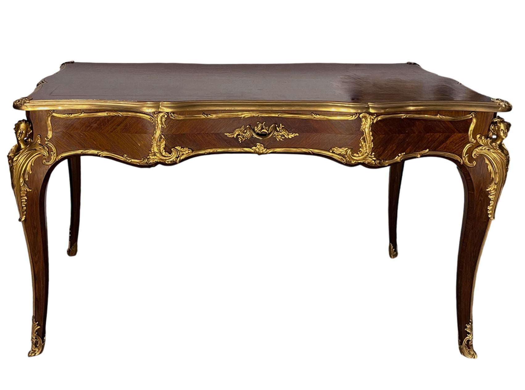 Bronzo Scrivania del XIX secolo in Kingwood Att. a Francois Link in vendita